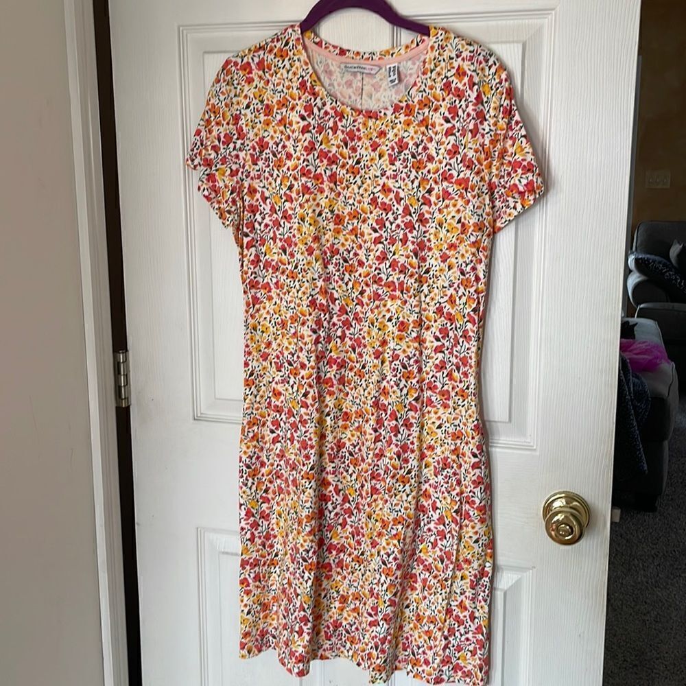 Floral tshirt dress 